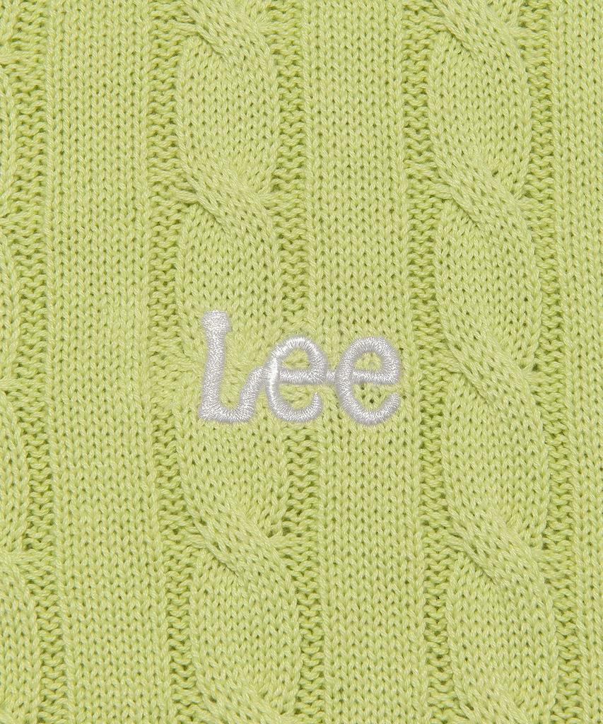 LEE Round Neck Cable Knit Lime