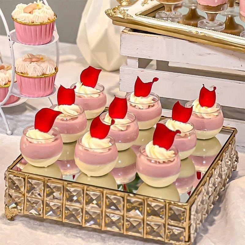 20 шт прозрачные десертные стаканчики мусс десертные стаканчики вечеринка день рождения свадьба ресторан конфеты закуски желе рождество новый год