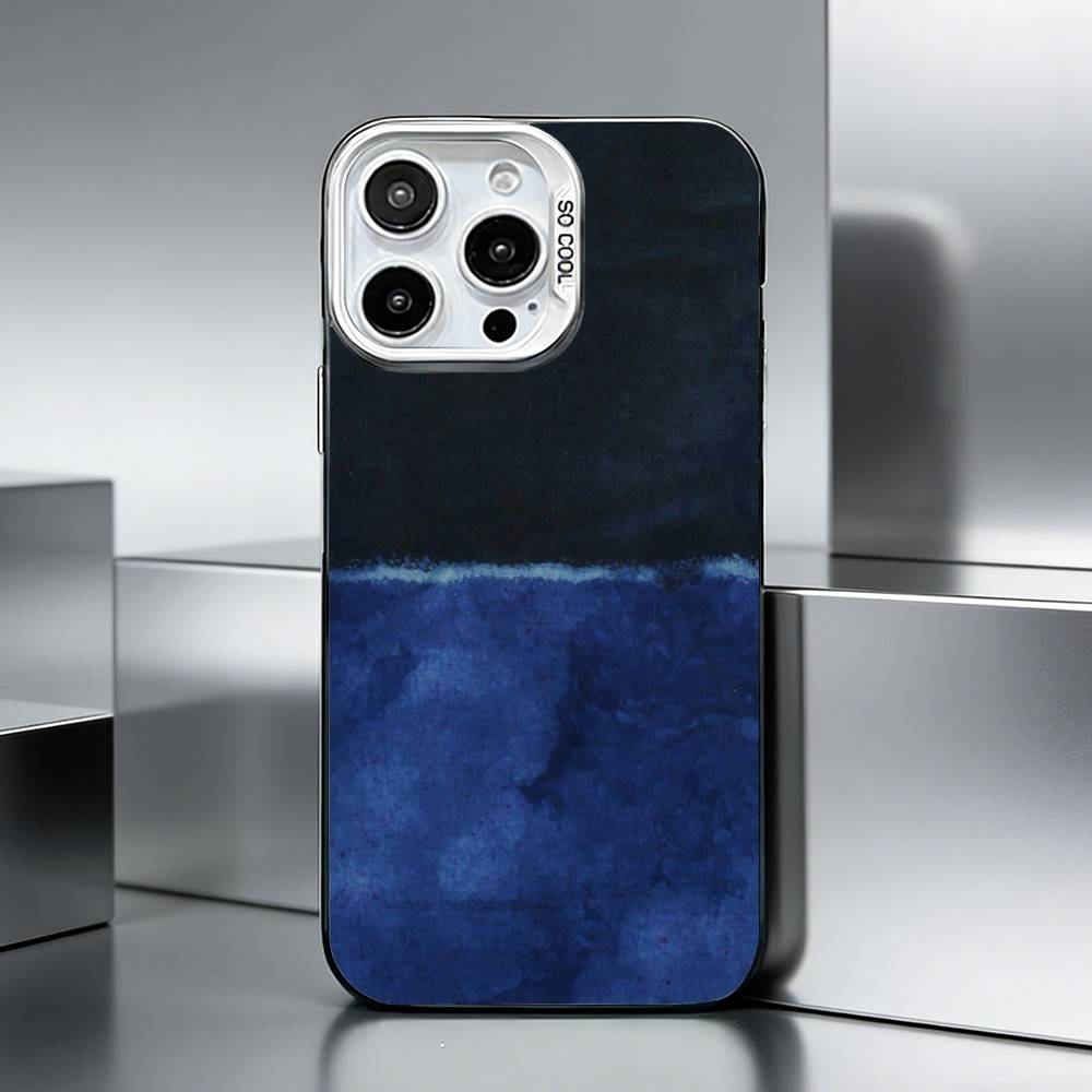 M-Mark Rothko A-Art    Phone Case For iPhone 17,16,15,14,13,12,11 Plus,Pro Max,XS,Colored silver phone case