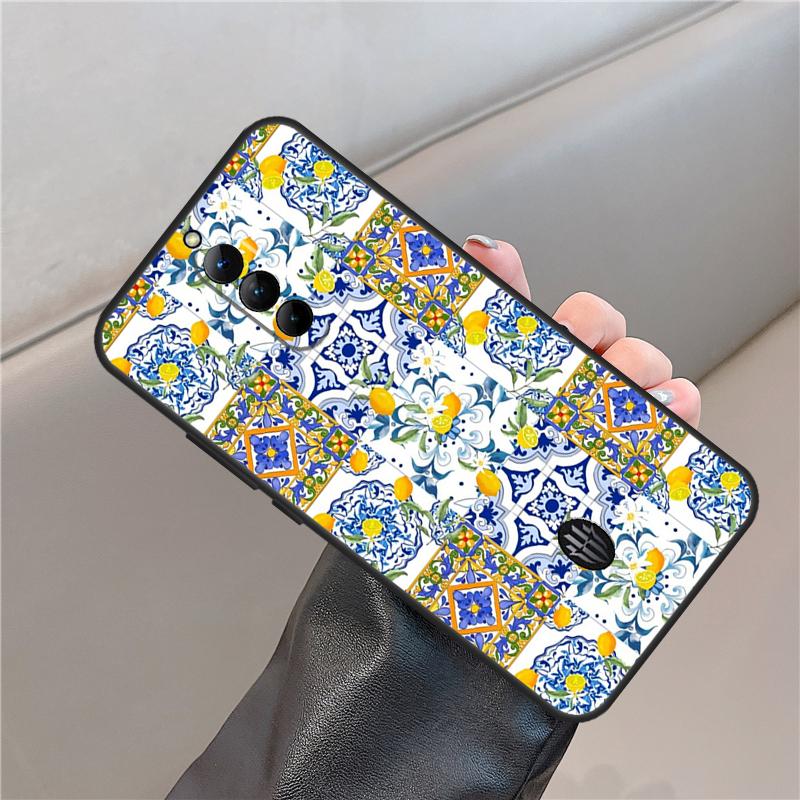 Средиземноморский лимонный чехол для ZTE Nubia Red Magic 8 9 10 Pro Plus 8S 9S Pro 6 7 6S 7S 5G 6R RedMagic 10 Air Чехол