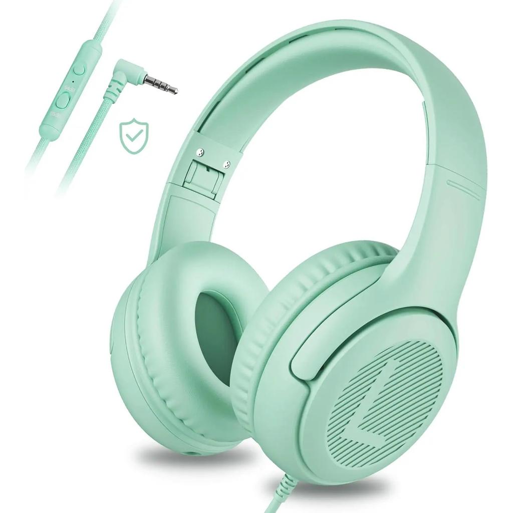 Гарнитура AT2, 3,5-мм стереонаушники для игр с объемным звучанием и микрофоном, мягкие наушники с эффектом памяти для ПК, ноутбука, детей, школьников