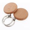 10Pcs Round Blank Wooden Key Chains Wood Key Chain Tags To Paint Personalized Key Rings DIY Wind Chime Tags Key Crafts