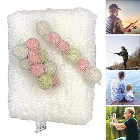 25/37/44MMx20M Fishing Bait Mesh Bag Portable PVA Water Soluble Solid Bait Refill Boilie Lure Wrap Net Pouch Carp Fishing Accessories