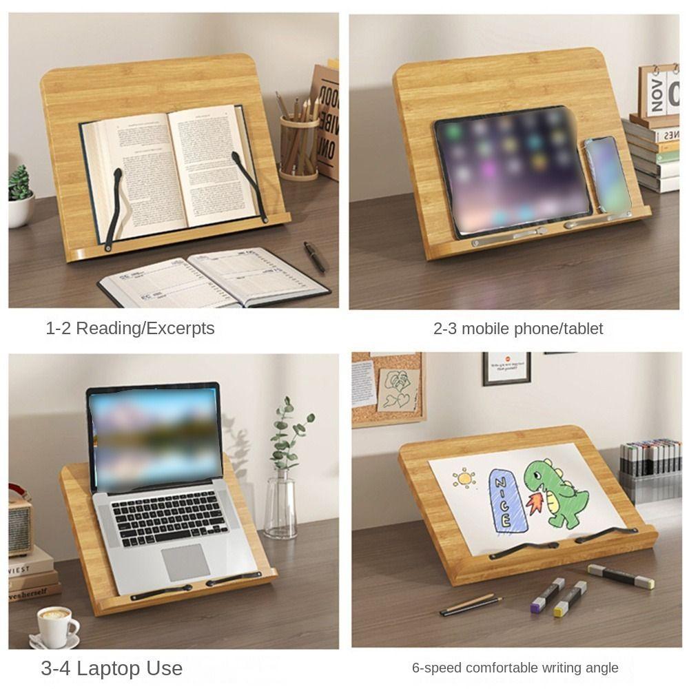 Comfortable Reading Reading Holder 8 Adjustable Tilt Angles Cookbook Bracket  Study Room