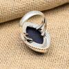 Lapis Lazuli Gemstone Handmade 925 Sterling Silver Ring Jewelry For Christmas