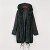 Women's Faux-Fur Shaggy Winter Coat Long Sleeve Open Front Outwear Fishtail Hooded Jacket