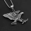 Titanium Steel Eagle Pendant Necklace - Retro Distressed Men's Accessory