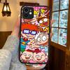 Funny Cartoon R-Rugrat Phone Case For IPhone 16 15 14 11 12 13 Pro Max Plus 12 XS Max Back Cover Matte Case