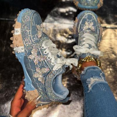 Новые повседневные спортивные туфли Water Diamond, кроссовки для папы, низкие одинарные туфли