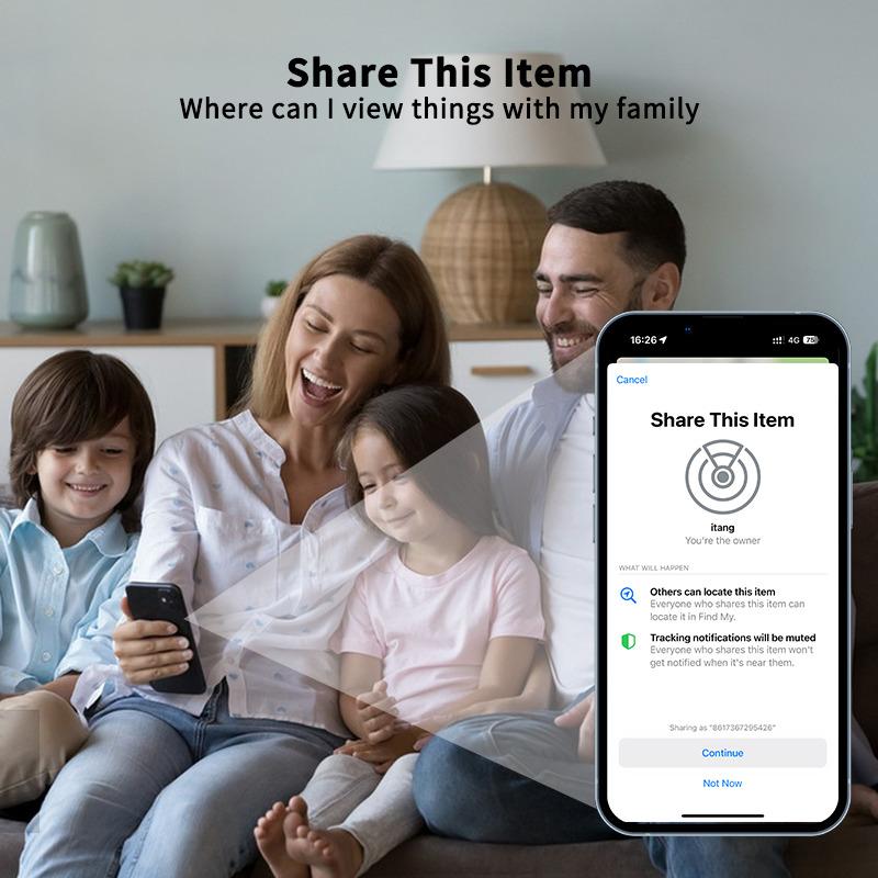 Bluetooth GPS Smart Tag Works with Apple Find My APP Anti Lose Reminder Device for Iphone Tag Replacement Locator MFI Rated