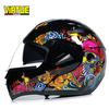 VIRTUE Motorsport Electric Non Motorcycle Helmet Men's Half Helmet Double Lens Full Helmet Running Helmet Carbon Fiber Pattern Road