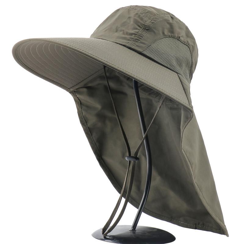 Men's and women's outdoor sunscreen caps, neck protectors, devil hats, sunscreen sunshade, mosquito-proof and UV-proof bucket hats, shawls, outdoor ha