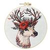 1 Set This DIY Reindeer Embroidery Kit Includes Tools and Stitch Tutorials Suitable for Beginners. It's a Handmade Embroidery Fabric Material Kit.