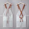 Transparent Cooking Aprons Waterproof Painting Apron Fashionable Household Apron  for Adults