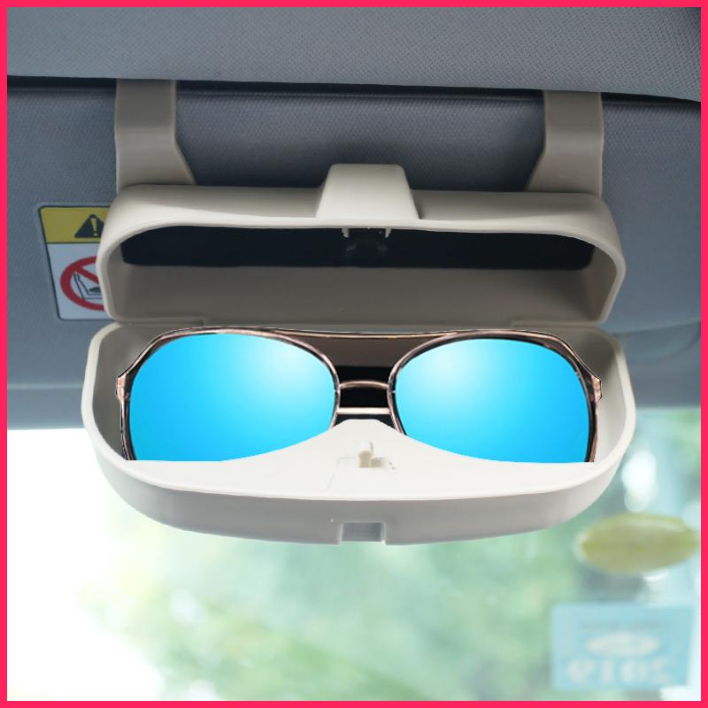 Автомобильные аксессуары Футляр для очков Держатель для солнцезащитных очков на солнцезащитном козырьке автомобиля Транспортное средство для Toyota Corolla CHR C-HR Rav4 Avensis Prius Yaris Prado