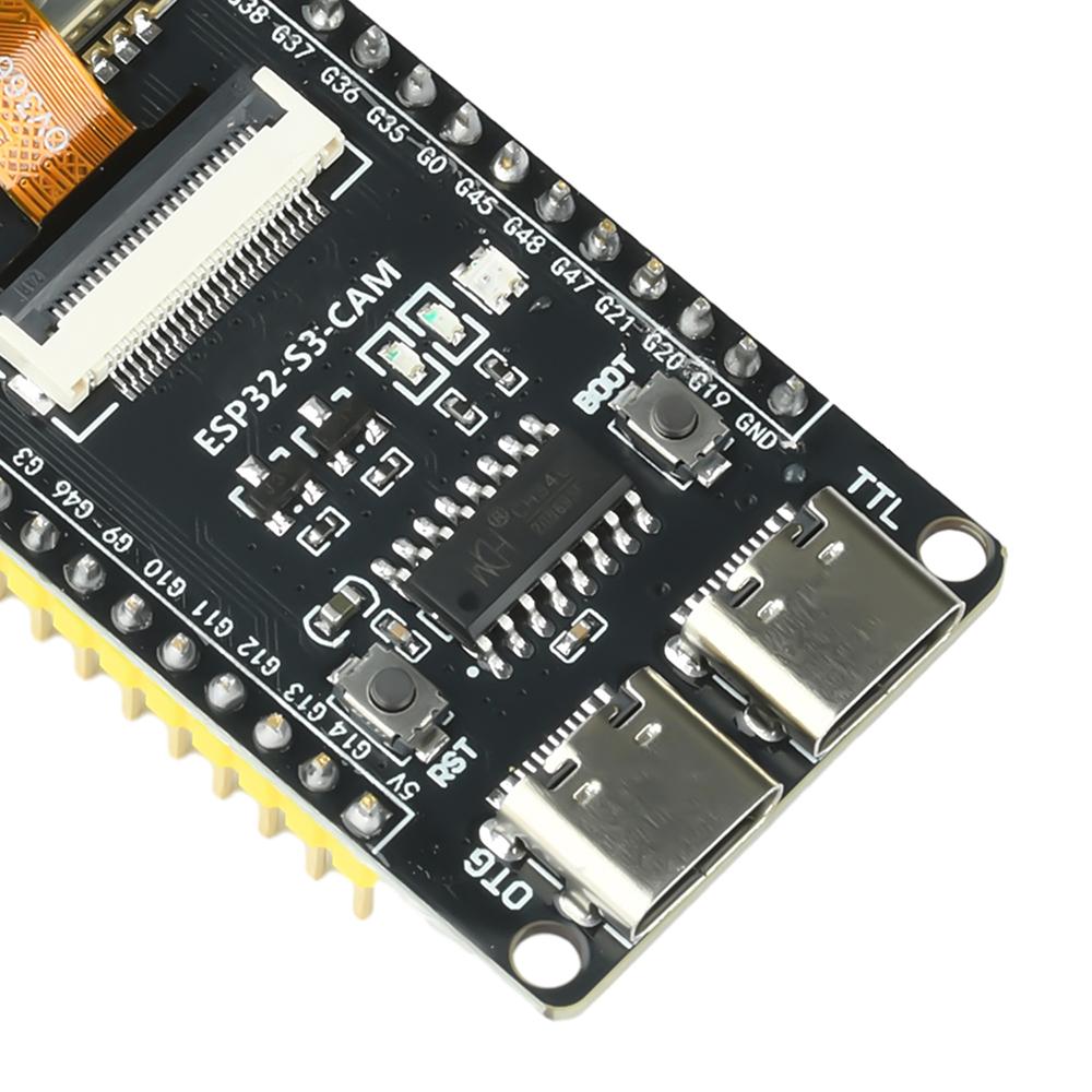 Плата разработки ESP32-S3-CAM Wi-Fi Bt Core Board с встроенным модулем камеры Ov3660, модуль Esp32-S3-N16R8, CH340, двойной Type-C