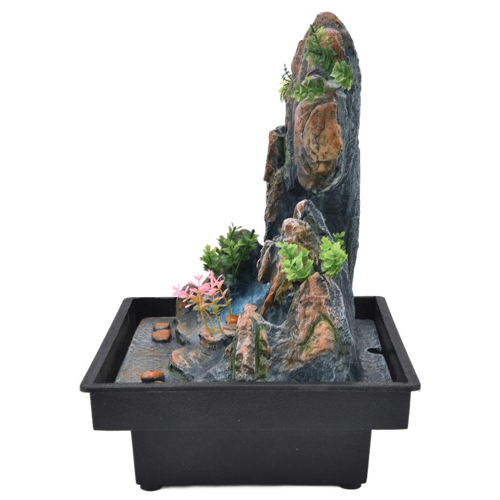 Настольный фонтан-скалистый фонтан с автоматическим насосом для украшения стола в домашнем офисеСША