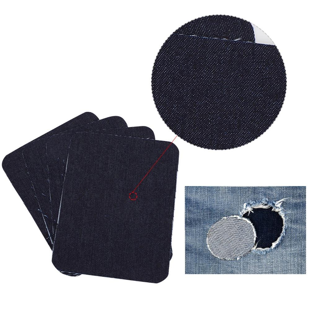 12pcs Square Shape Iron-on Patches Premium Quality Fabric Repair Patches For Clothing