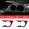 Для Chevrolet Camaro 2017-2022 аксессуары для интерьера из настоящего углеродного волокна автомобильный подстаканник панель рамка крышка декоративные наклейки