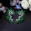 CMM модные женские ювелирные изделия высшего качества серебряного цвета модные серьги-гвоздики с цирконием AAA для женщин