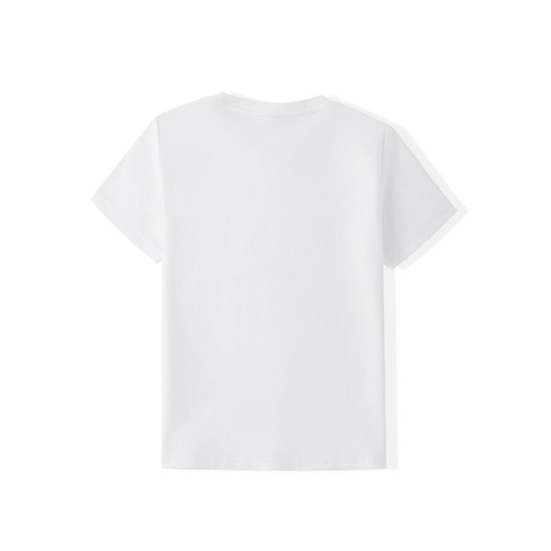 Европейские размеры Детская летняя футболка с коротким рукавом, Топ с мультяшным принтом для девочек, С милым дизайном, Подходит для прогулок и на каждый день