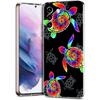 Чехол для телефона Samsung S24 Ultra S23 FE S22 S20 S21 5G S10 S9 Plus S10E S8 Мягкий Прозрачный милый Мультяшный морская черепаха океанский синий Чехол
