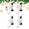 Adjustable Mantle Stocking Hangers 4X Christmas Metal Hooks Garland Hanger Adjustable Anti-Rust No-Slip Christmas Stocking