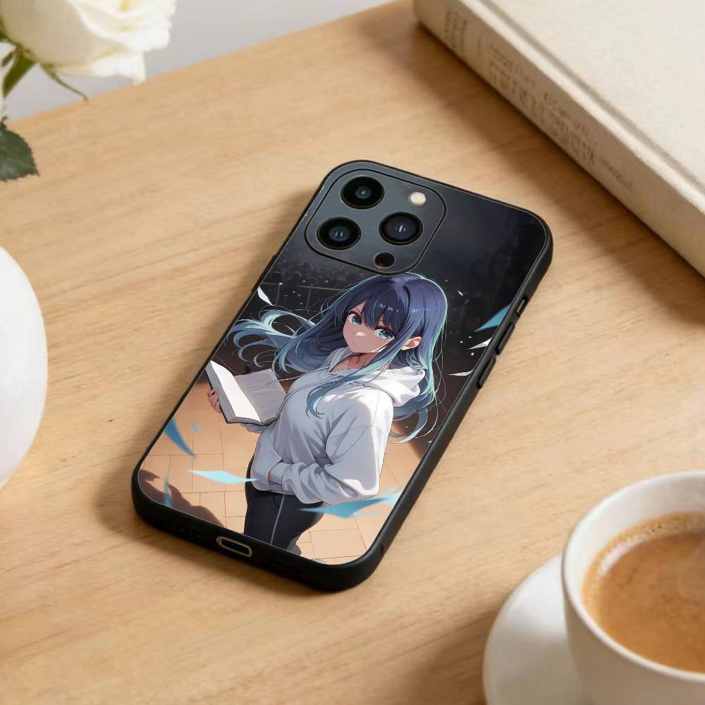 Чехол для телефона с аниме Oshi-no Ko для iPhone 17, 16, 15, 14, 13, 12 Plus, Max, мягкий силиконовый, черный