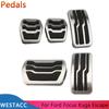 Автомобильные педали из нержавеющей стали, педаль сцепления газового тормоза для Ford Focus 2 3 4 MK2 MK3 MK4 RS ST 2005- Kuga Escape