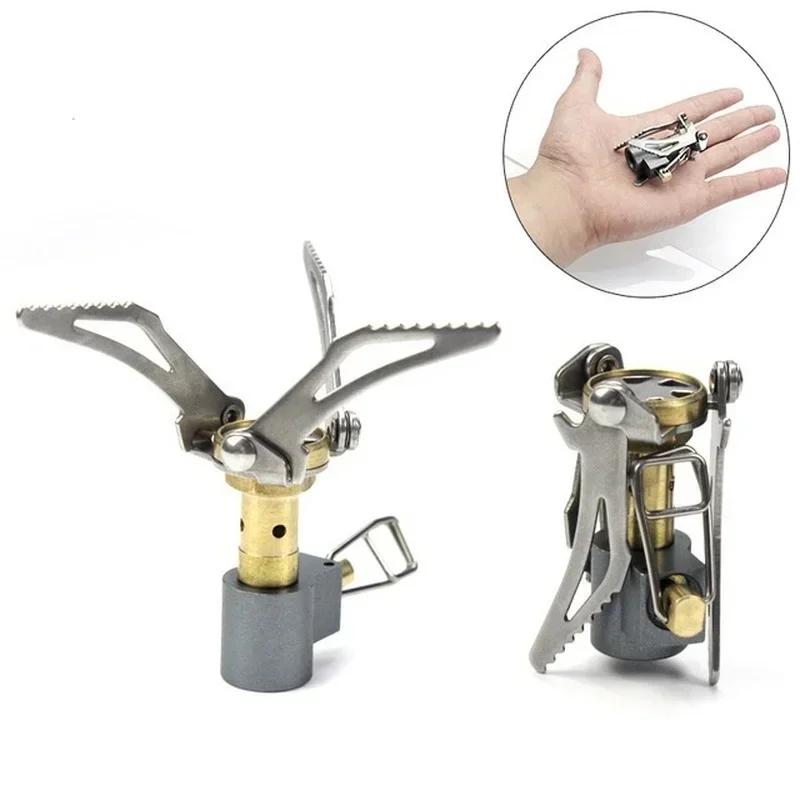 Camping Stove Mini Stove Integrated Folding Stoves Camping Outdoor Survival Equipment Portable Pocket Stoves Camping Equipment