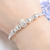 Women's Transfer Bead Bracelet Silver Plated Bronze Lucky Fashion Jewelry