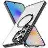Для Magsafe Магнитный Беспроводной Зарядки Прозрачный Чехол для Телефона для Samsung Galaxy S26 S25 Ultra S26 Plus Прозрачный Защитный Чехол