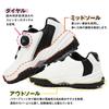 Golf Shoes Dial Shoes Golf Spikeless Sports Shoes Trekking Shoes Climbing Shoes Cm [Forsense] Men's BLACK×BLACK 26.0