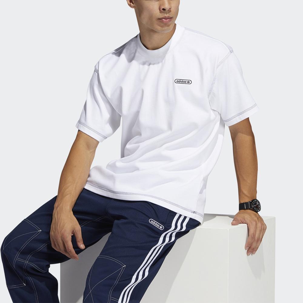 Adidas Originals Trefoil Ww Ss Tee Embroidered Logo Crew Neck Sportswear T-Shirt Men Tops White GN3810