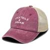 White COCKTAILS AND DREAM Printed Trucker Hat Adjustable Simple Hip Hop Trendy Dad Hat For Gifts Urban Style  Travel Sports