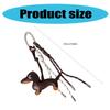 Vintage PU Leather Dachshund Keychain Pendant Cute Puppy Dog Charm Braided Rope Bag Pendant for Car Key Accessories