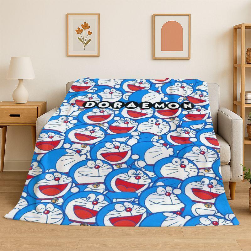 Dream D-Doraemon Cartoon Soft Flannel Throw Blanket,Warm Cozy Blanket for Bed,Couch,Sofa,Bedroom,Living Room,Travel,Camping Gift