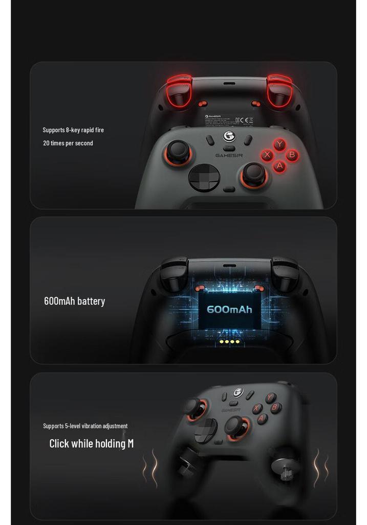 Беспроводной Bluetooth-геймпад GameSir Nova 2 Lite (NS2/Steam)