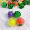 Bead Filled Fruit Squeeze Toy Stress Relief Strawberry Grape Watermelon Pineapple Pinch Sensory Fidget Toy Kids Adults Soft TPR Calming Stress Ball