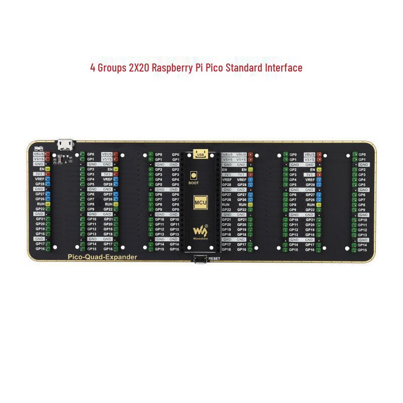 Raspberry Pi Pico Expansion Board with Dual 2×20 Pin Headers & USB Power Support