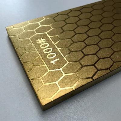 Зерно двухстороннее, новый дизайн, алмазный камень для заточки ножей, коньки, металлическая пластина, направляющая, подставка, зернистость 400 1000