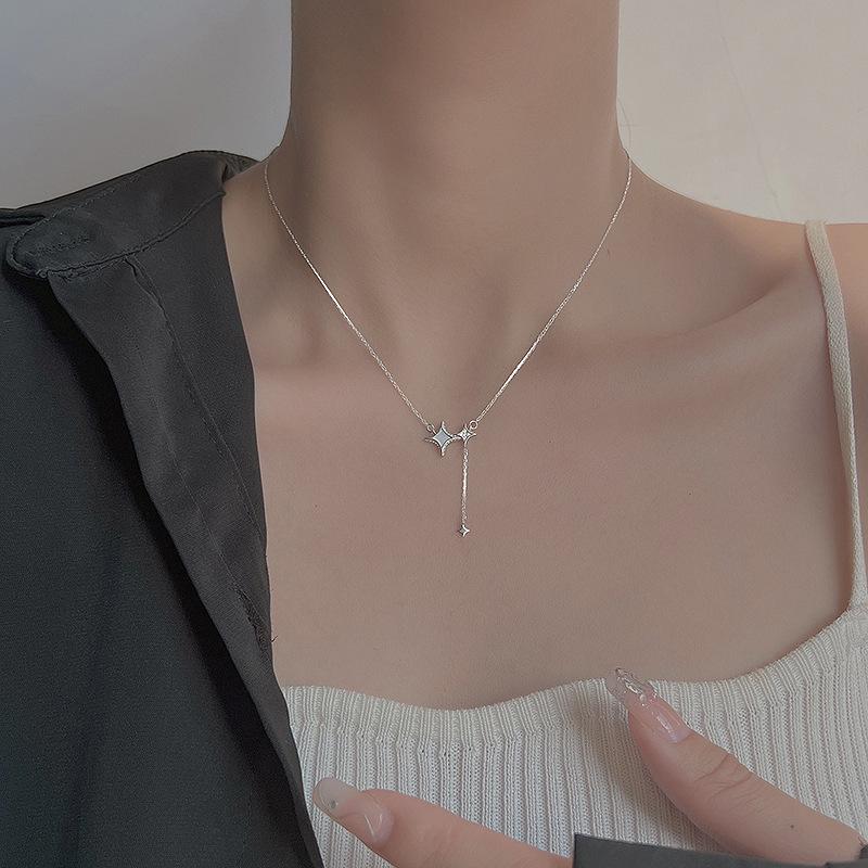 Простое ожерелье-чокер с круглыми бусинами и бахромой, женская цепочка для ключицы, подарок в холодном стиле, регулируемая цепочка-чокер, женская