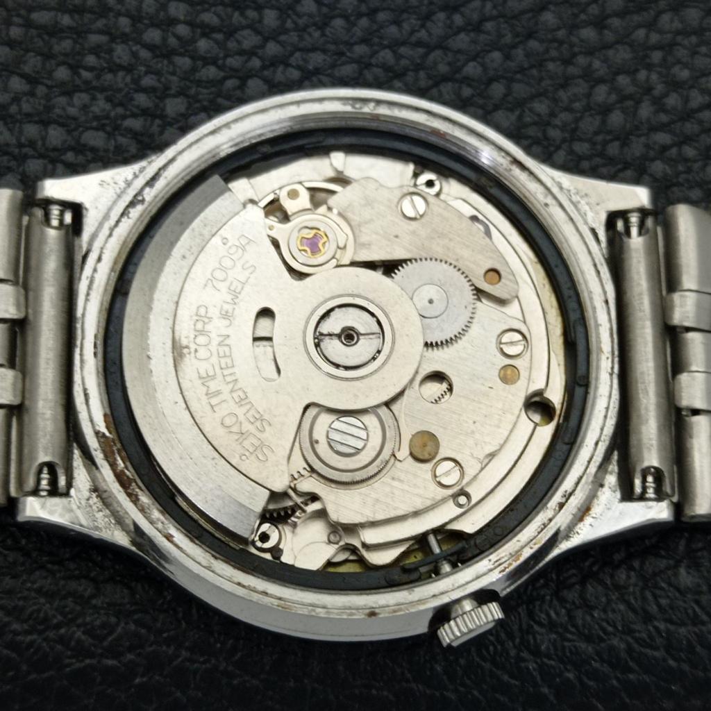 ОРИГИНАЛЬНЫЕ ВИНТАЖНЫЕ МУЖСКИЕ АВТОМАТИЧЕСКИЕ ЧАСЫ SEIKO 7009A ЯПОНИЯ С ЗЕЛЕНЫМ ЦИФЕРБЛАТОМ a701682-5 R206c-a701682