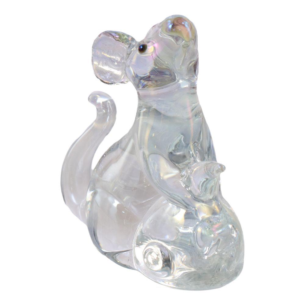 Крыса Кристалл Крыса Орнамент Красочный Крыса Орнамент Мода Красивые Стеклянные Украшения Главная