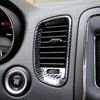 Carbon fiber dashboard air vent cover AC outlet trim kit for Dodge Durango 2011-2020