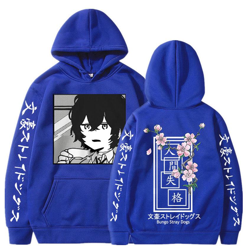Горячая аниме-одежда Bungo Stray Dogs Dazai Osamu с графическим принтом для мужчин и женщин, толстовки с капюшоном больших размеров, уличная одежда Harajuku, унисекс, толстовка