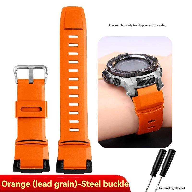 Для Casio PROTREK PRG-260/270/550/250 Силиконовый ремешок для часов PRW-3500/2500/5100 Специальный интерфейс резиновый ремешок Черный мужской Браслет