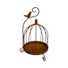 Distressed Iron Decorative Hanging Birdcage Photo Props Iron Candleholder  Home Decoration