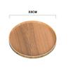 Japanese Style Round Tray Food Serving Plate Natural Wood Snack Dessert Plates Wooden Simple Fruit Dish Tray Kitchen Organizer