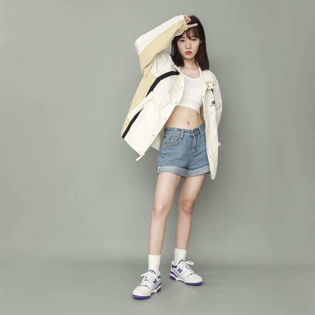 New Balance Куртки Мужские Слоновая кость Стойка Умеренный Другое AMJ13358-IV